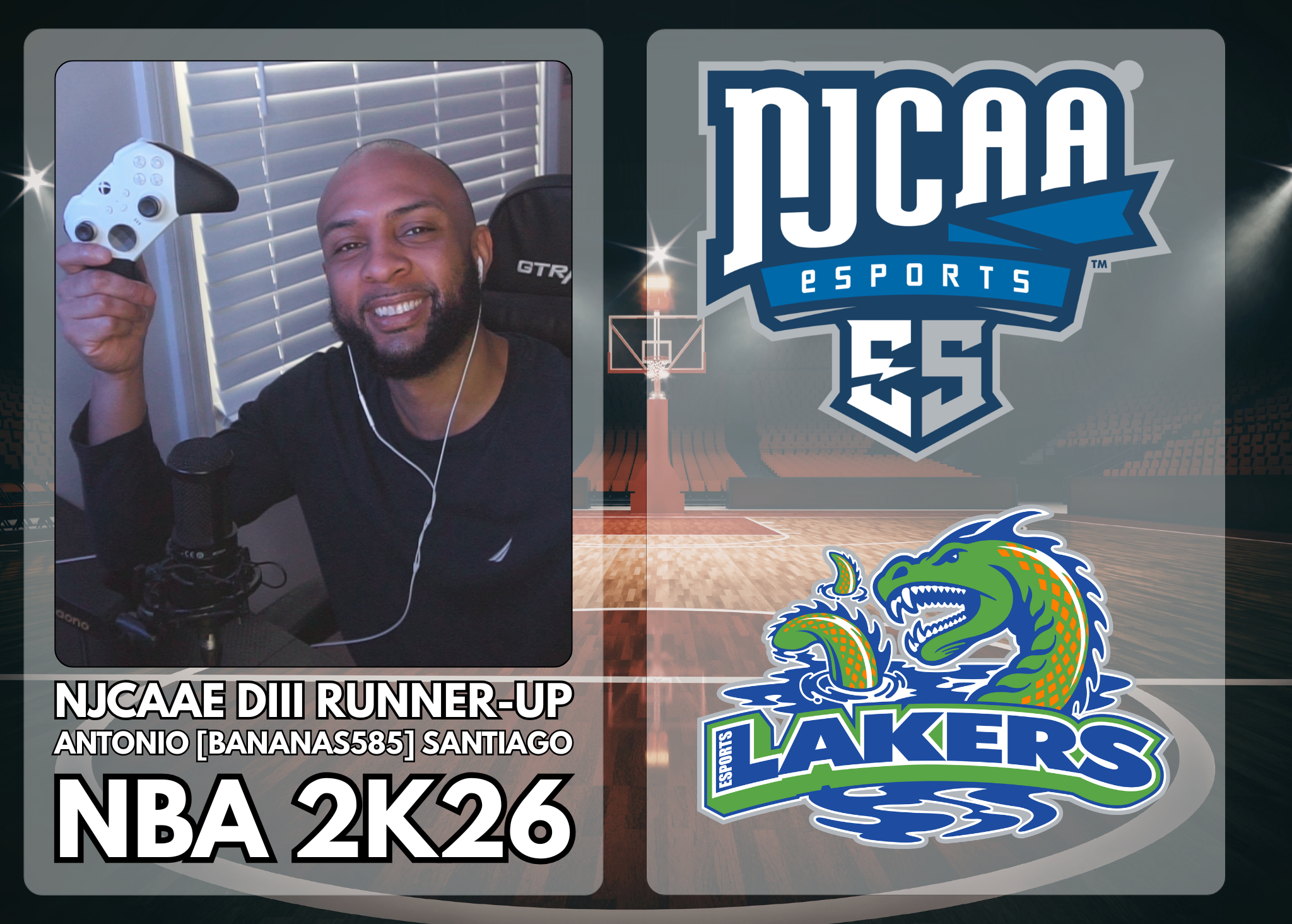 Esports Celebrates NJCAAE Division III Runner-Up in NBA 2K26